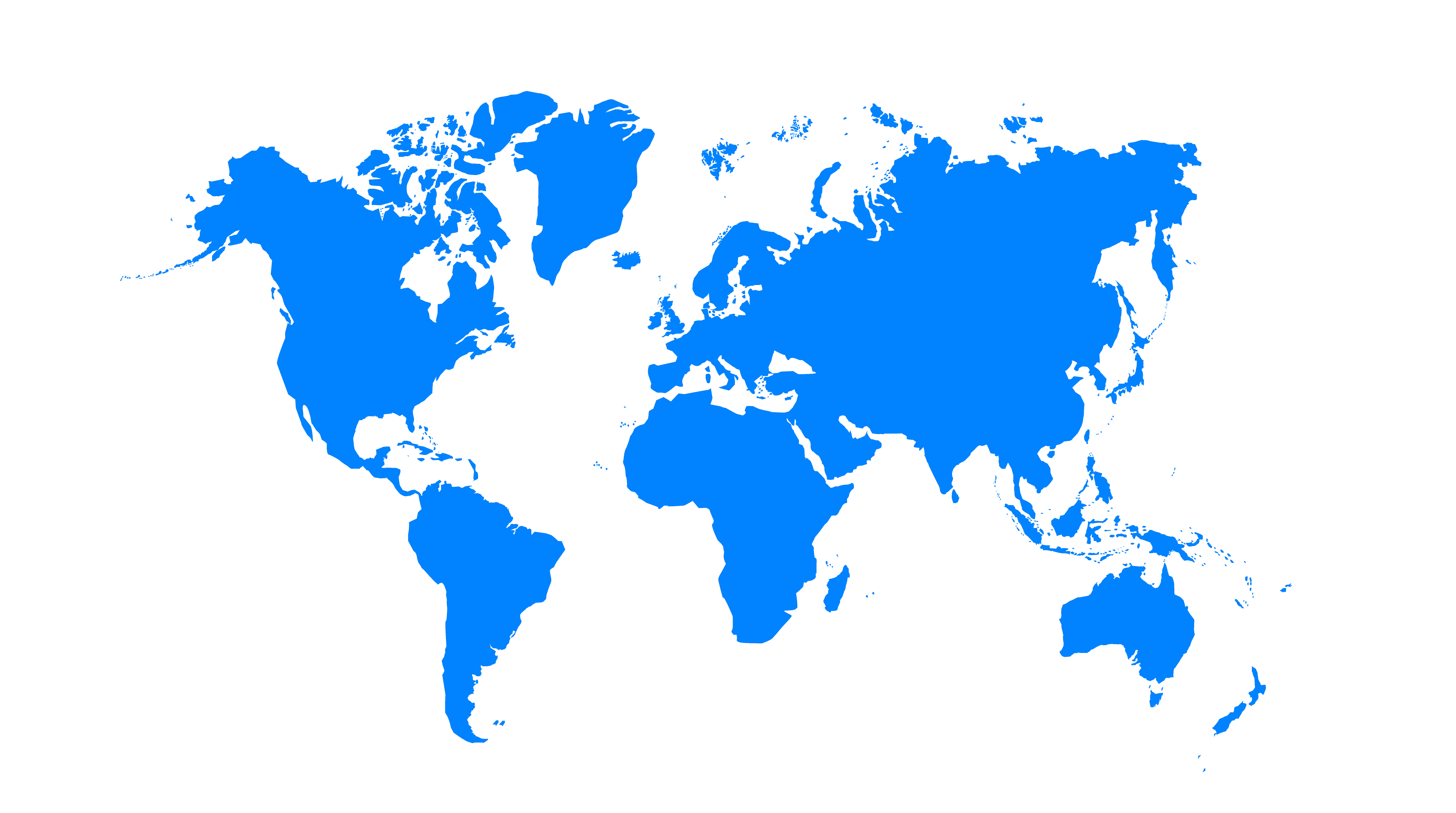 Globale Konnektivität - Weltkarte mit Safari GPS Netzabdeckung